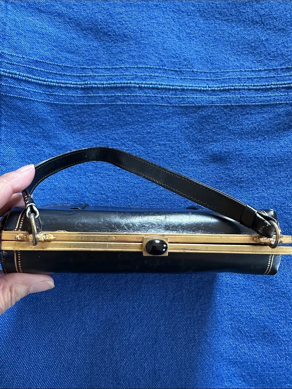 Vintage Embossed Leather Purse